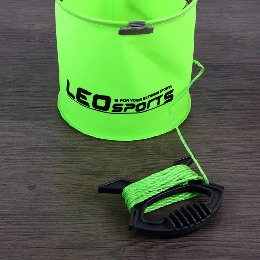 Three color bucket type fishing gear, bucket groove, fish bucket, pressure resistant and wear-resistant outdoor fishing tools
