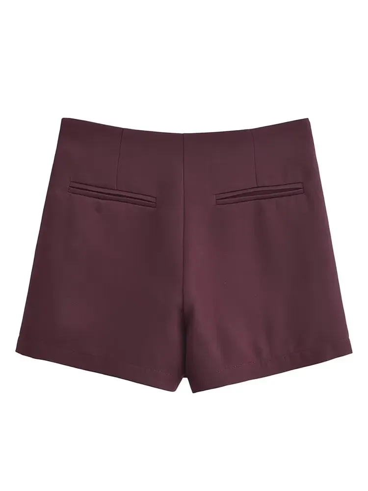 Wintershorts Rokken Pareo-stijl Vintage hoge taille Street chic Rits aan de zijkant Mini vrouwelijke skort Mujer