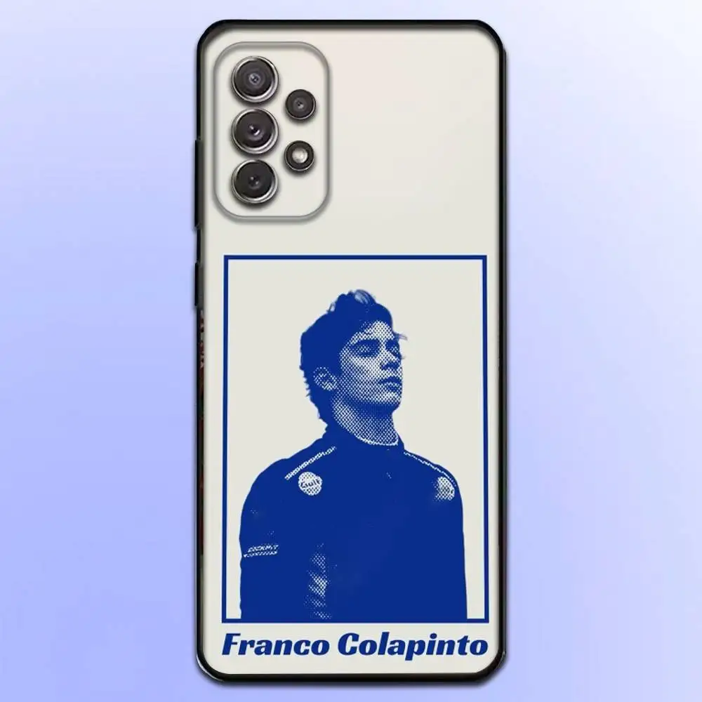 حافظة هاتف 43 F-Franco C-Colapinto لهاتف سامسونج S25، S24، S21، S22، S23، S30، Ultra، S20، Plus، Fe، Lite، Note، 10,9,5G غطاء أسود