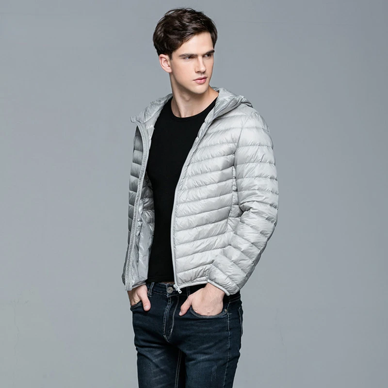 Doudoune à capuche compressible pour homme, manteau léger, doudounes, vêtements d'extérieur chauds, qualité supérieure, degré d'eau, hiver, automne