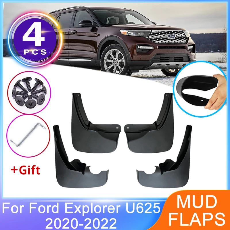 

4 шт., брызговики для Ford Explorer U625 2020 2021 2022, передние и задние брызговики, защита от брызг, новое крыло, автомобильные аксессуары