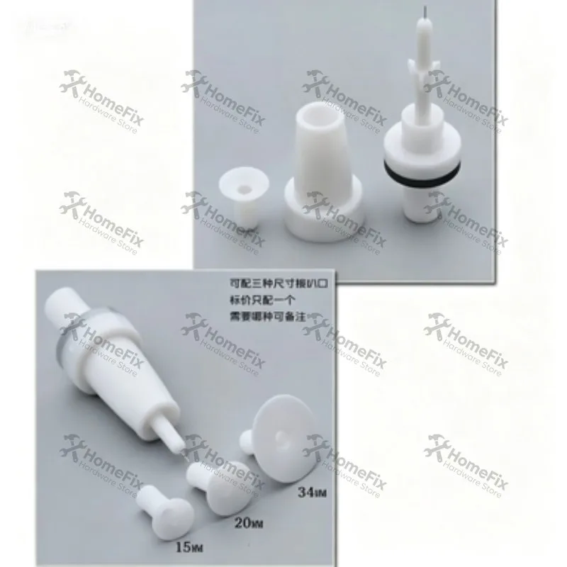 Replacement ElectrostaticExtensionNozzle&Electrode Long Rod, Flat Jet Electric Needle SpareParts ForManual PowderCoatingSprayGun