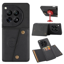 Card Pocket Case For OnePlus One Plus 13 12 11 10T 10 9 8 8T 7T ACE Pro 6T Nord 2 Card Slot Wallet Magnet Buckle Back Case Cover