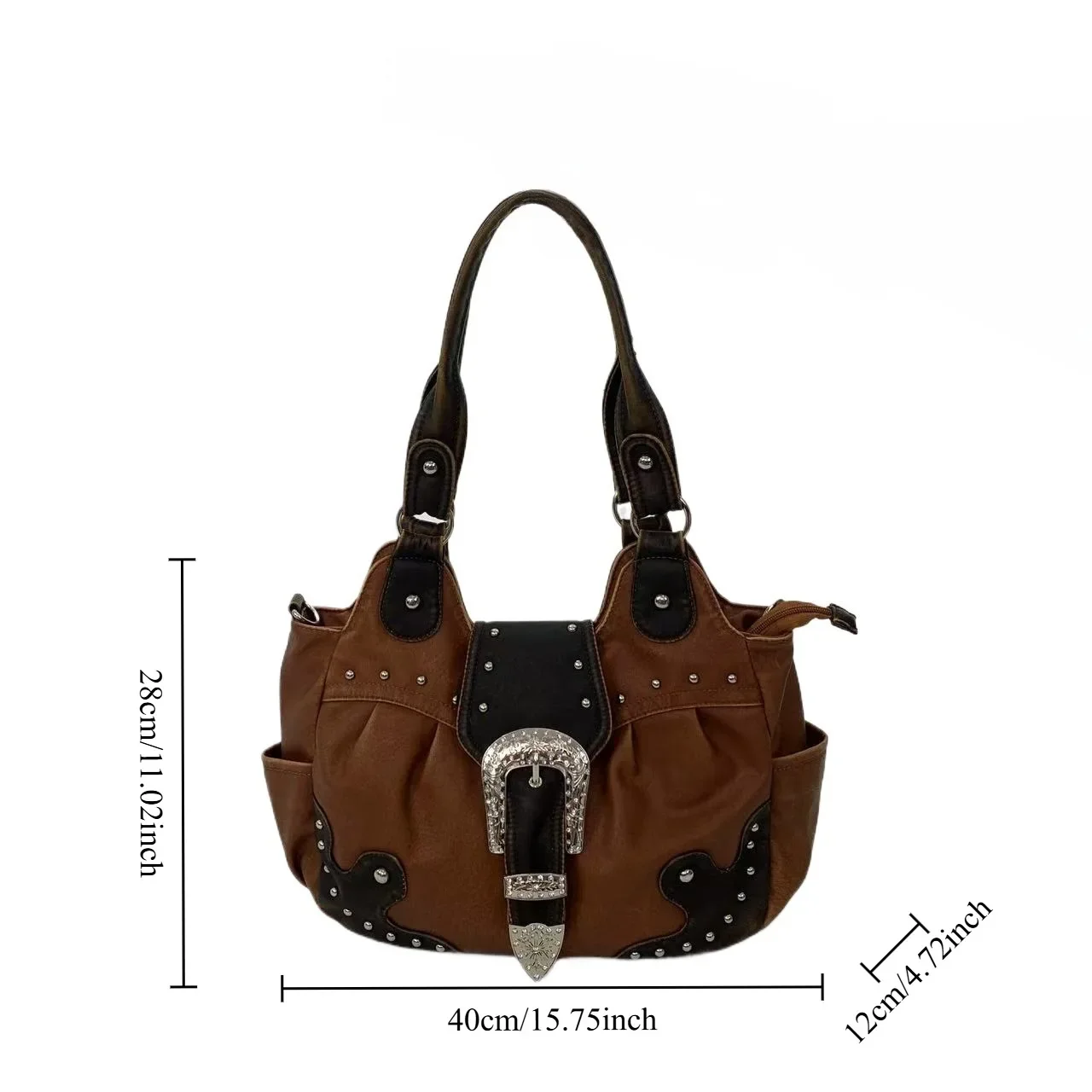 حقيبة كتف عصرية للسيدات Y2K ميلينيوم سبايسي جيرل ذات سعة كبيرة وحقيبة حمل للدراجات النارية #5