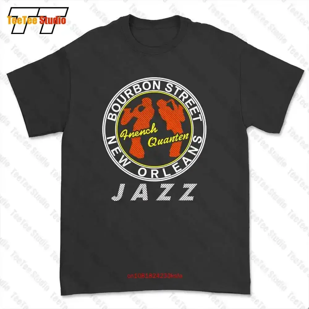 Bourbon Street French Quarter New Orleans Jazz T-shirt Tee HPYO