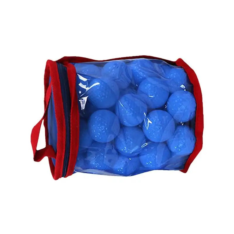 Golf Ball Pouch Portable Golf Storage Bag Washable Golf Ball Bag With Zipper Golf Ball Organizer Table Tennis Storage Bag