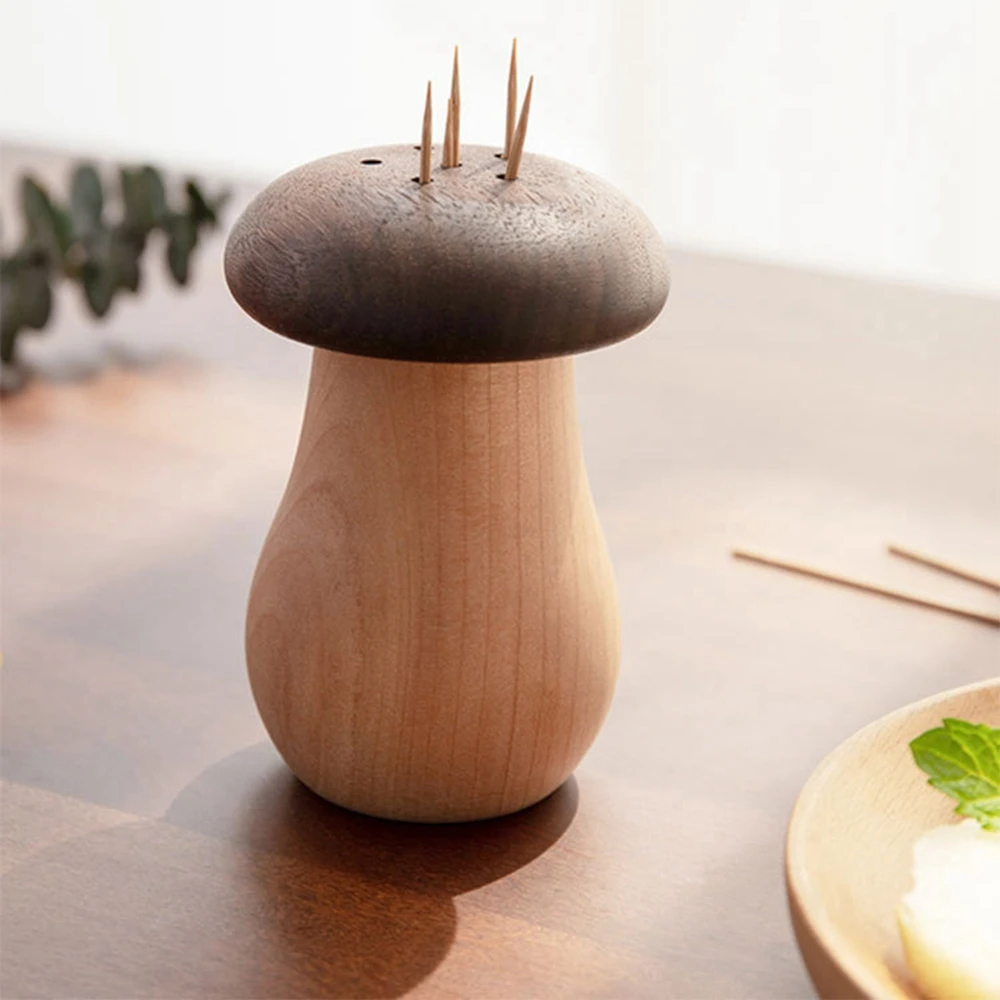 

Деревянное хранилище для дома, черный орех, кухонный инструмент, держатель для зубочисток, украшение стола, коробка для Зубочисток