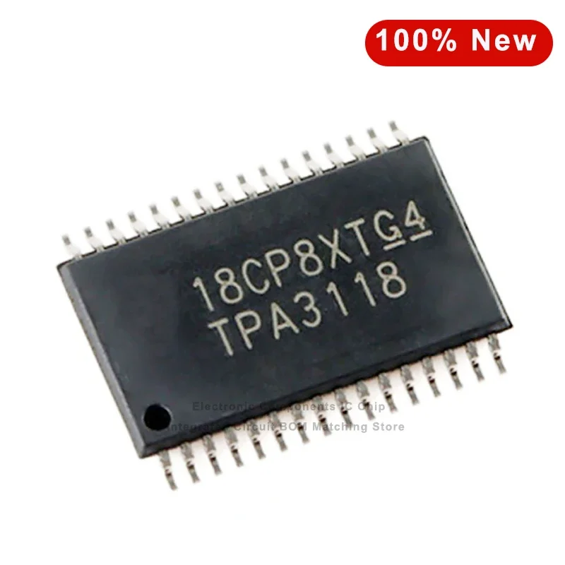 10PCS/Lot TPA3118D2DAPR TPA3118 HTSSOP32 Audio Amplifiers 50W Stereo Class-D Audio Amp IC
