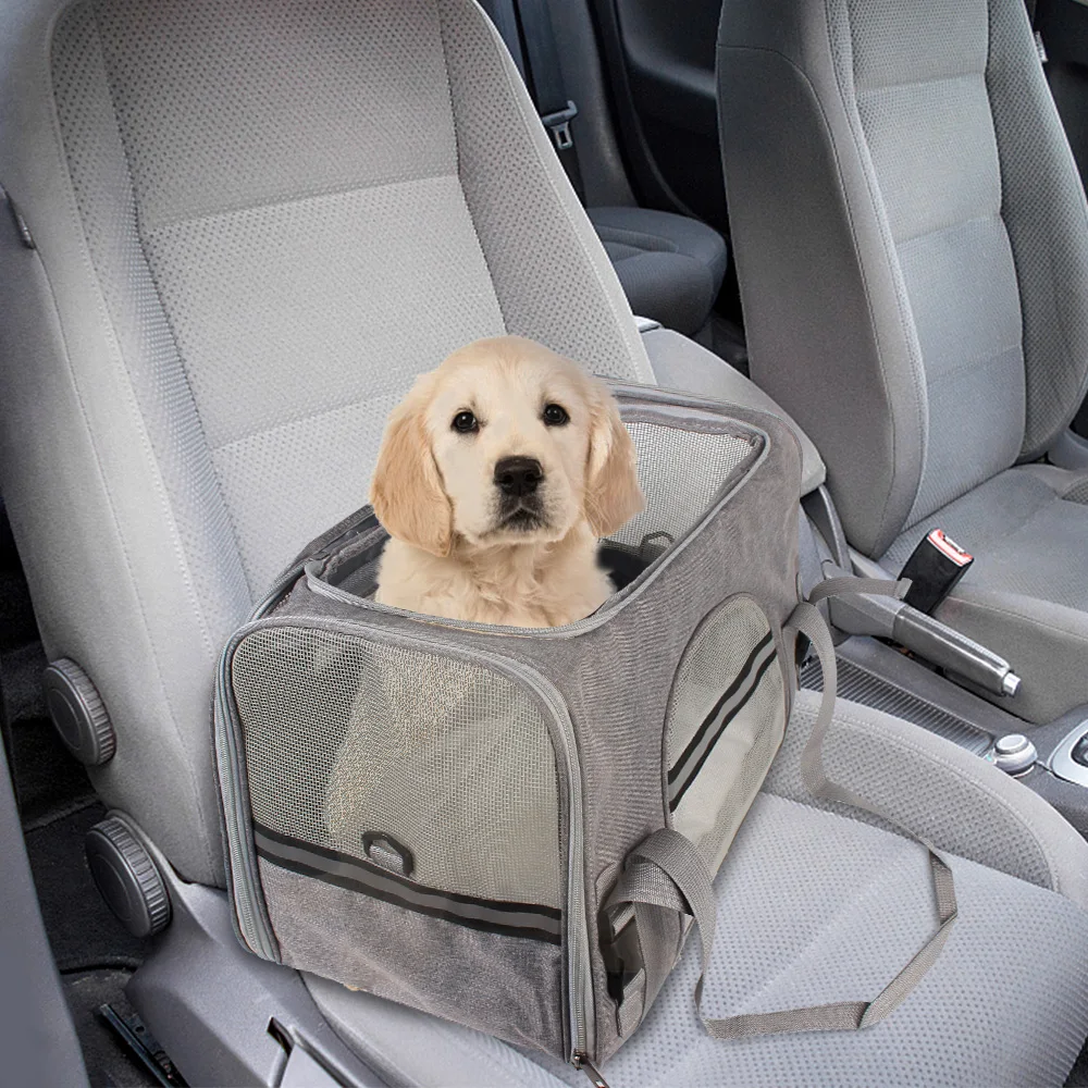 

Pets Handbag With Safety Zippers Dog Cat Products Outdoor Travel Puppy Cat Backpack Soft Pet Carrier Bag Portable