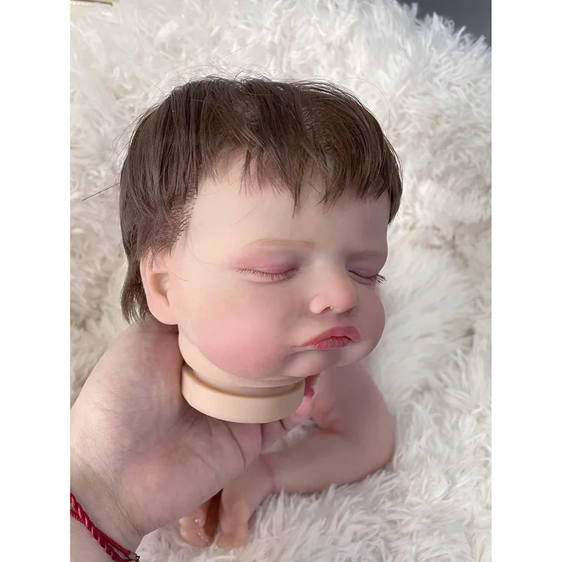 ชุดตุ๊กตาทารกแรกเกิดขนาด 19 นิ้ว Reborn ตุ๊กตา Rosalie Baby สัมผัสนุ่มเหมือนจริงทาสีแล้วชิ้นส่วนตุ๊กตาที่ยังไม่เสร็จ