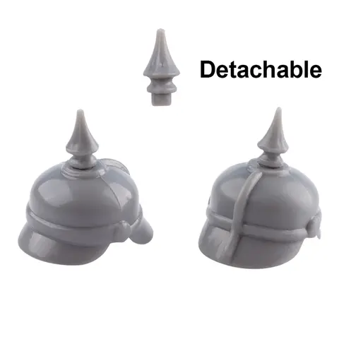 Andra världskriget tyska armén soldatfigurer M43 bergsmössa byggstenar första världskriget tysk infanteri M1915 pickelhaube hjälm klossar blockleksaker 10 best sales första världskriget tyska - №4