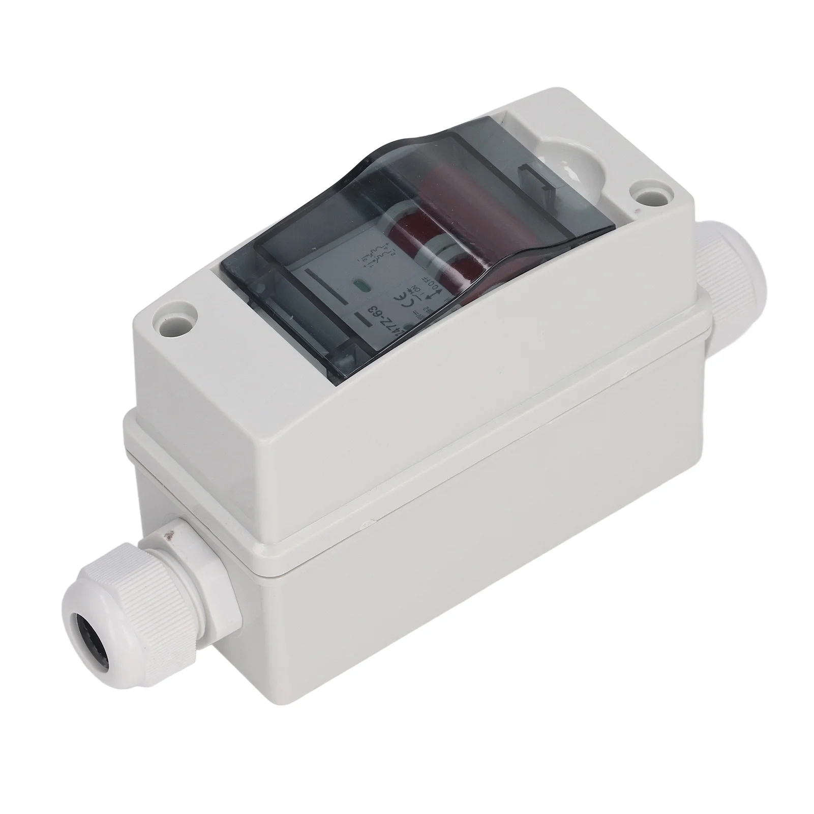 PV Solar Disconnect Switch Photovoltaic Circuit Isolator Miniature RV Breaker Box DC500V IP65 Waterproof 63A