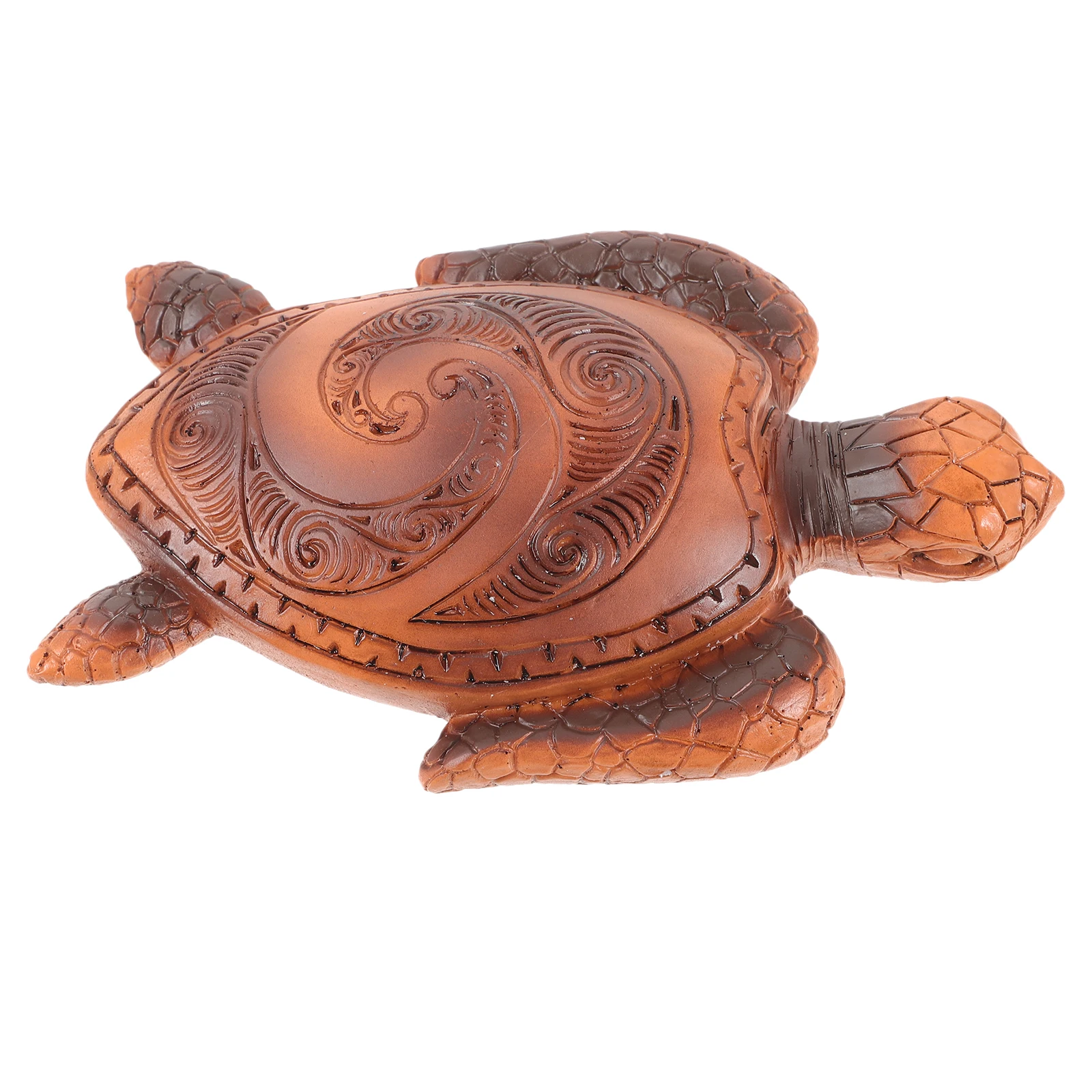 

Resin Tortoise Statue Hawaiian Sea Turtle Lifelike Garden Pond Decor Desktop Animal Ornament Kids Educational Craft