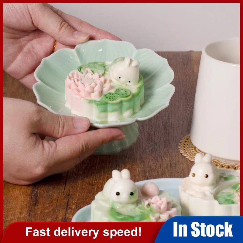 Creative Rabbit Milk Pudding Silicone Mold Custard Mold Cute Cartoon Jelly Cake Cake Mold Cake Decoration Baking Bakery Tool