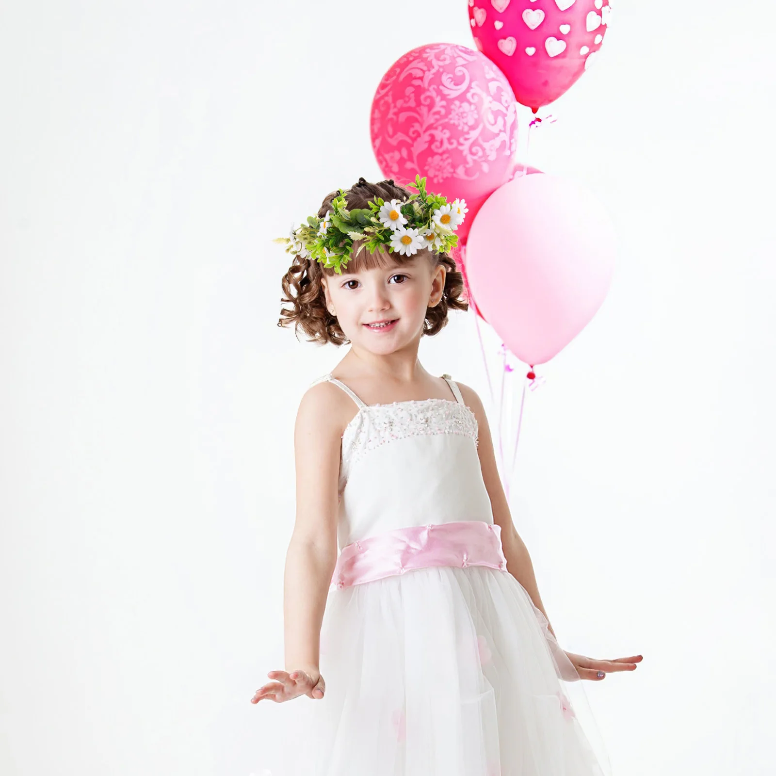 

2Pcs Light Up Fairy Flower Crown Glowing Daisy Headband Wedding Bridal Bridesmaids Festival Accessory Tocados Para Novia