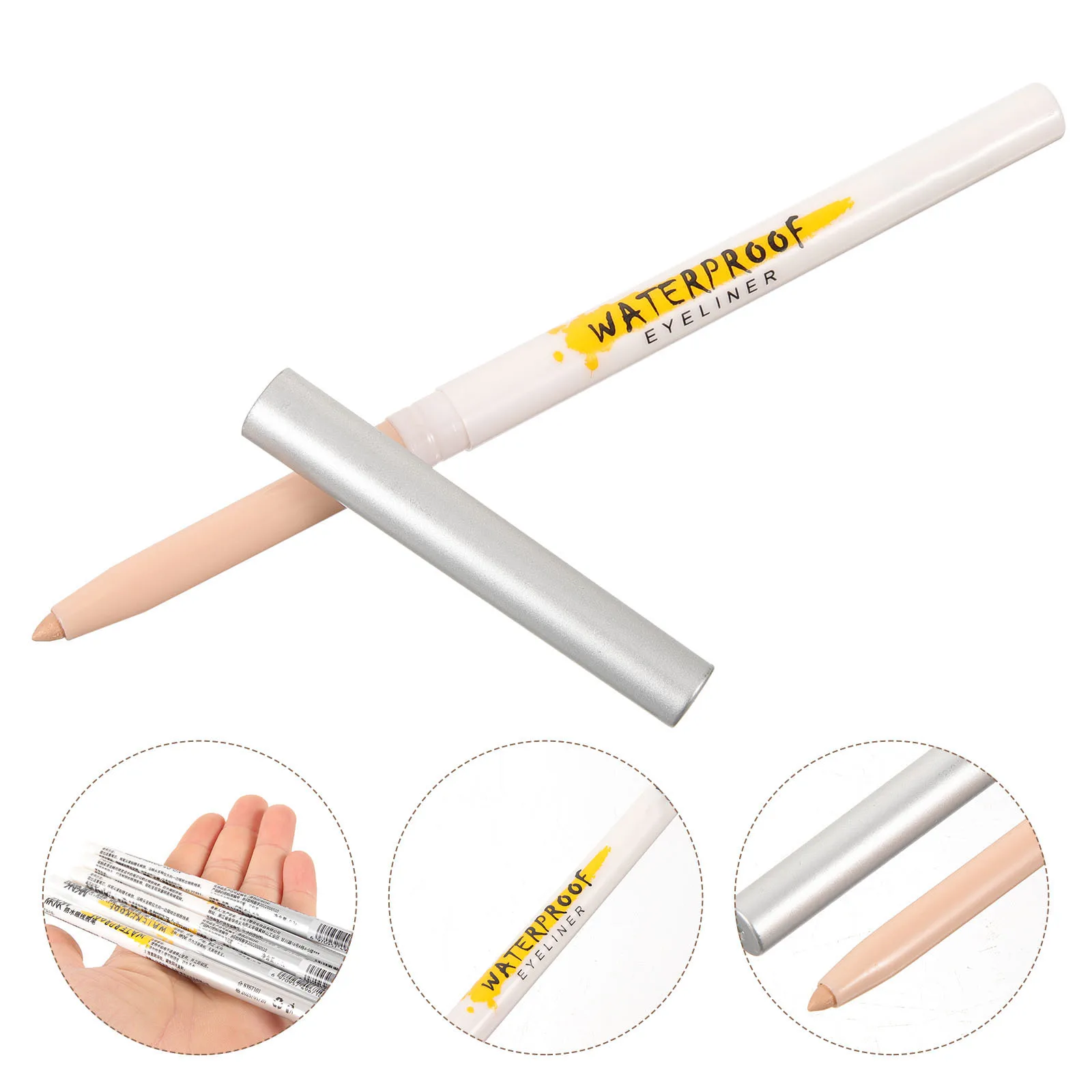 

5pcs Concealer Pencil Makeup Pen For Eye Dark Circles Eyeshadow Stick Highlighter Sweatproof Smudge Resistant Travel