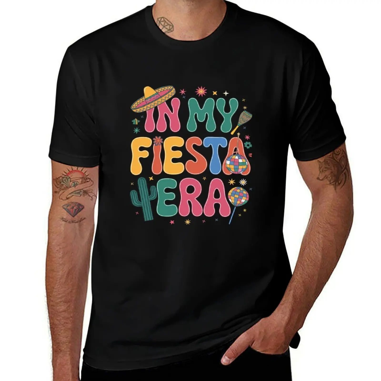 

In My Fiesta Era Cinco De Mayo T-Shirt blacks Short sleeve tee designer shirts oversizeds mens designer clothes