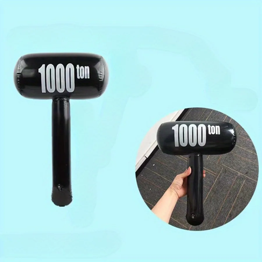 Martelo inflável de 1 unidade - Material plástico durável - Ideal para diversão ao ar livre, festas e atividades de equipe (somente para adultos)