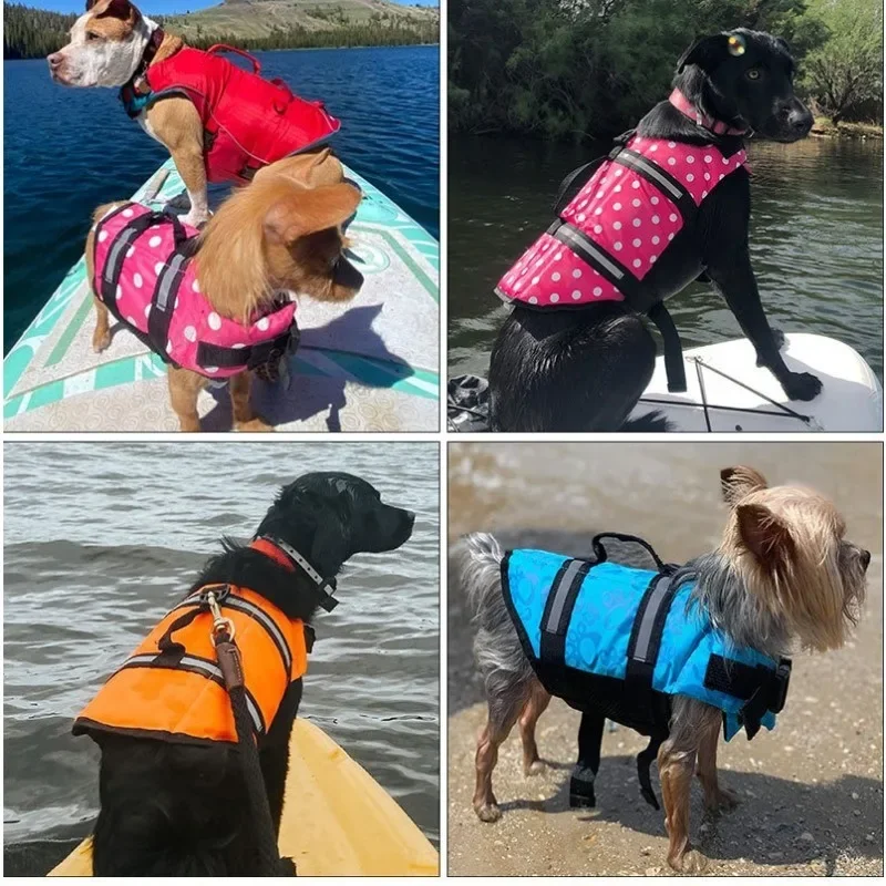 Dog Swimming Vest Pet Life Jacket Dog Swimming Suits Summer Beach Surfing Drifting Dogs Life Vest Buoyancy Clothes view 3