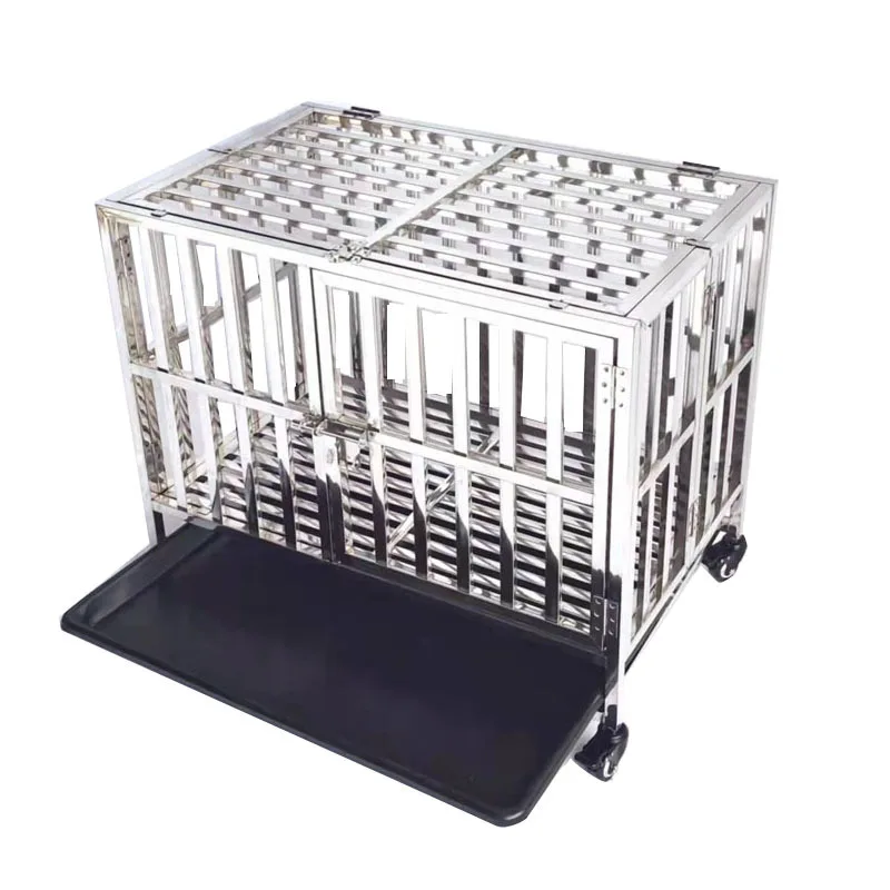 

All square tube stainless steel, medium and large dogs in dog cages