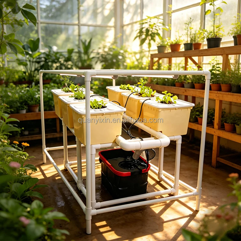 Dutch Bucket Hydroponic System Kit With LED Grow Light Bato Bucket Drip Irrigation For Greenhouse Tomato Strawberry Growing - view 5