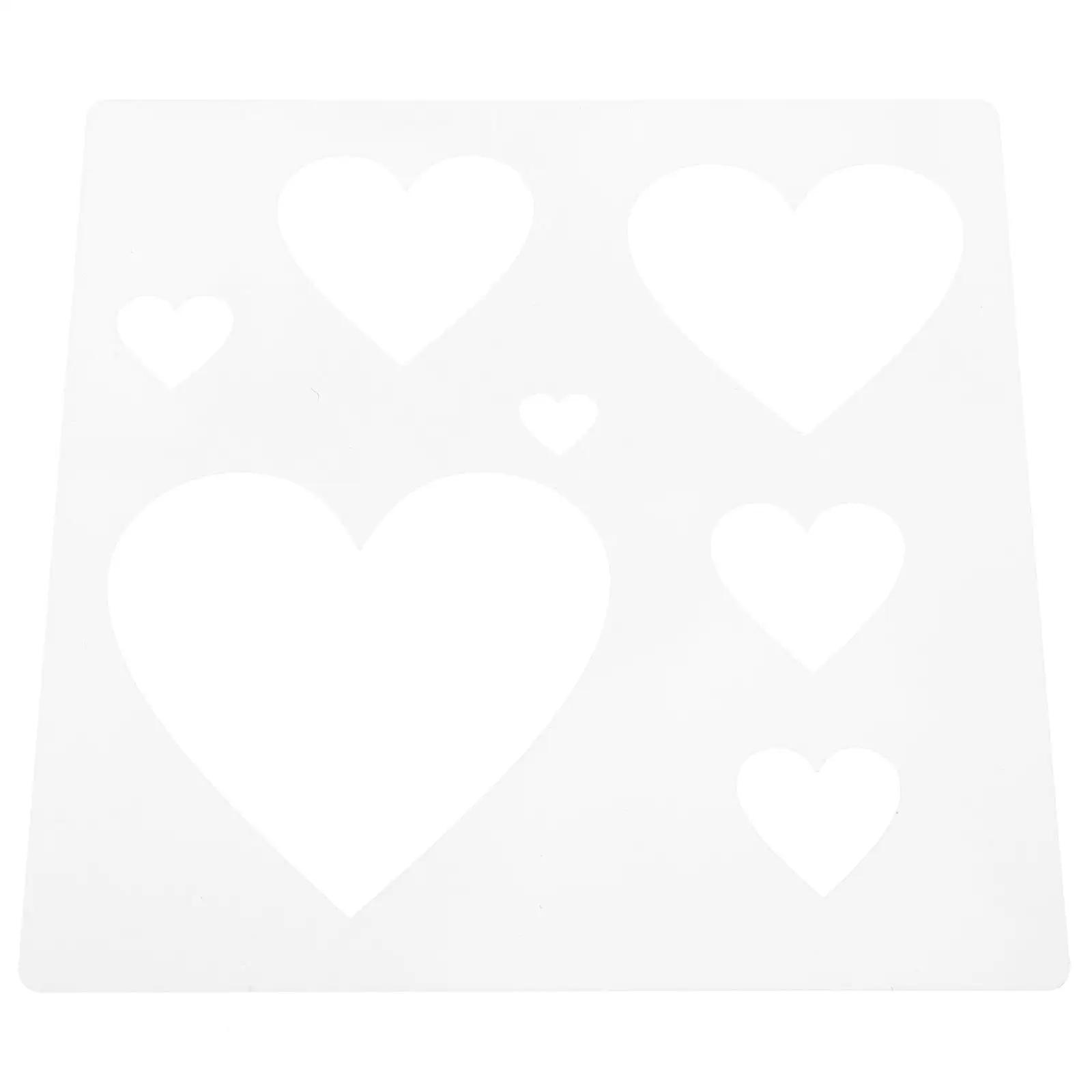 

Heart Shaped Stencil 10x10cm Plastic DIY Craft Supplies Wedding Decor Painting Templates Reusable Holiday Stencils Cards Wood