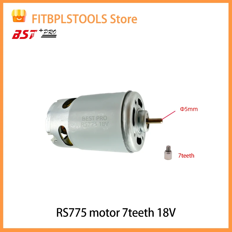 775 motor dc 12v-36v 3500--9000 rpm rolamento de esferas grande torque alta potência baixo ruído venda quente componente eletrônico
