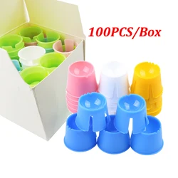 100Pcs Dental Mixing Cup Bowls Multi-Purpose Dappen Dish Bowls Mixed Color Dental Disposable Consumables