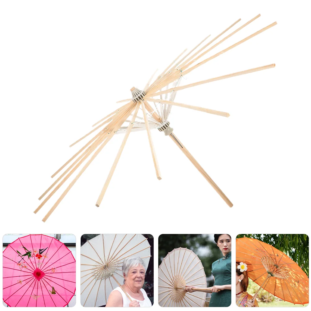 

Oil Paper Umbrella Stage Racks Bamboo Support Replacement Holder Stand Oiled Accessory Frame Stands For Decor Travel