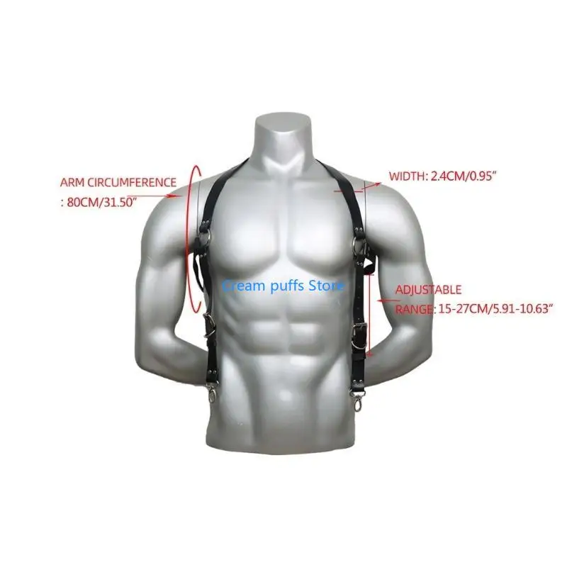 50LE Hosenträger Lederriemen Erwachsene Gürtel Männer Hosenträger Gürtel Einstellbar