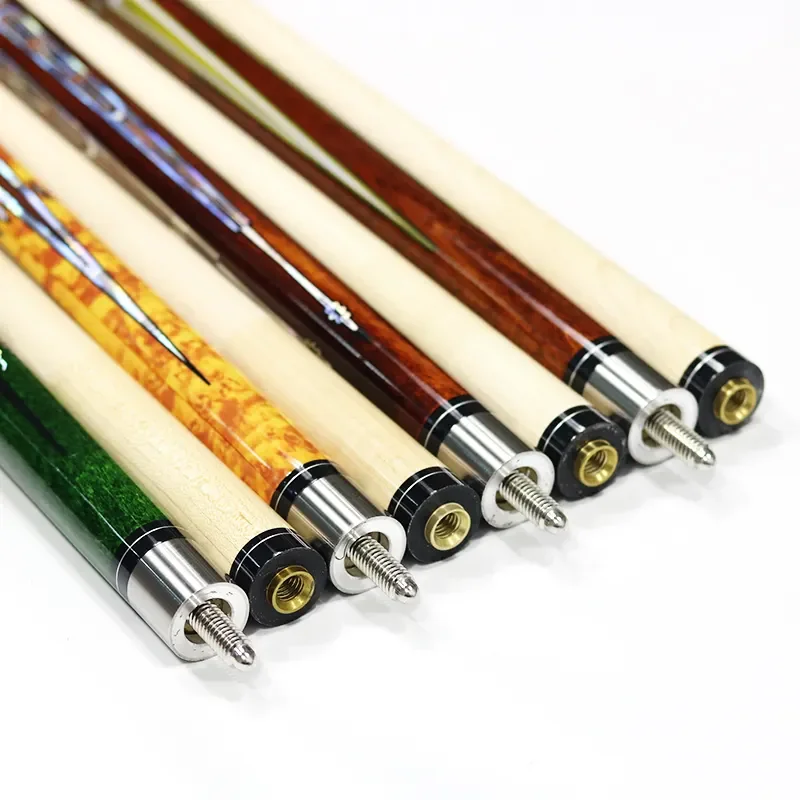 Hot Sell 57 Inches Full Canada Maple Wood Billiard Pool Cue With Stainless Steel Joint