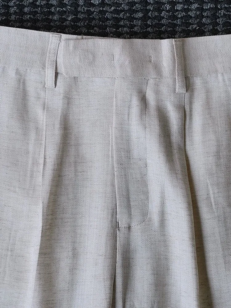 Summer Office Male Versatile Linen Suit Pants Business Work Cargo Pants Breathable Fashion Casual Mens Straight Trousers Pants