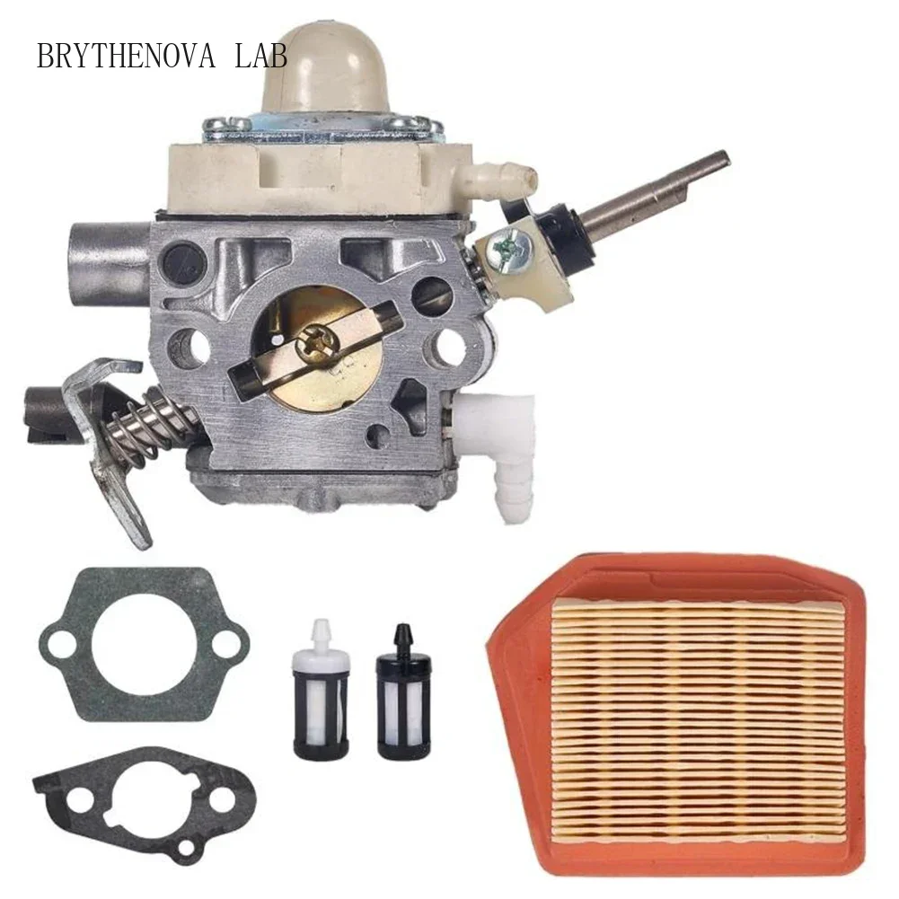 Карбюратор для газонокосилок и триммеров FS240, FS240R, FS240RC, FS260R, FS340, FS360, FS410, комплект с воздушным фильтром