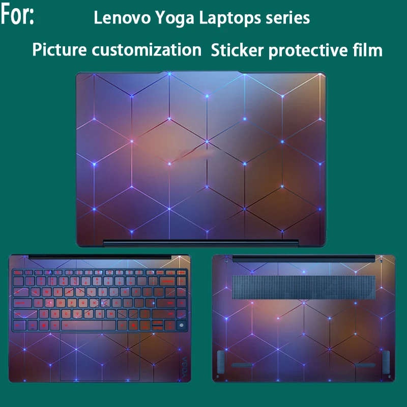 For New Lenovo Yoga 7 2-in-1 16AGP11/14AGP11 Sticker Protective Film 14ILL10/16ILL10 Laptop Shell Film Body Custom Picture Film