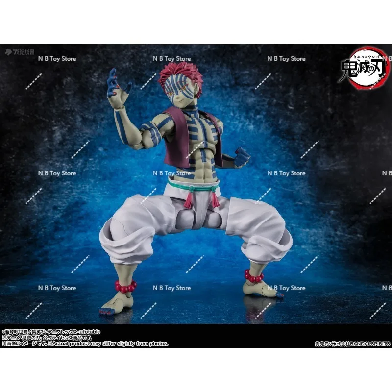متوفر في المخزون الأصلي بانداي S.H.Figuarts Shf شيطان القاتل Akaza عمل الشكل أنيمي لعبة مجسمة هدية