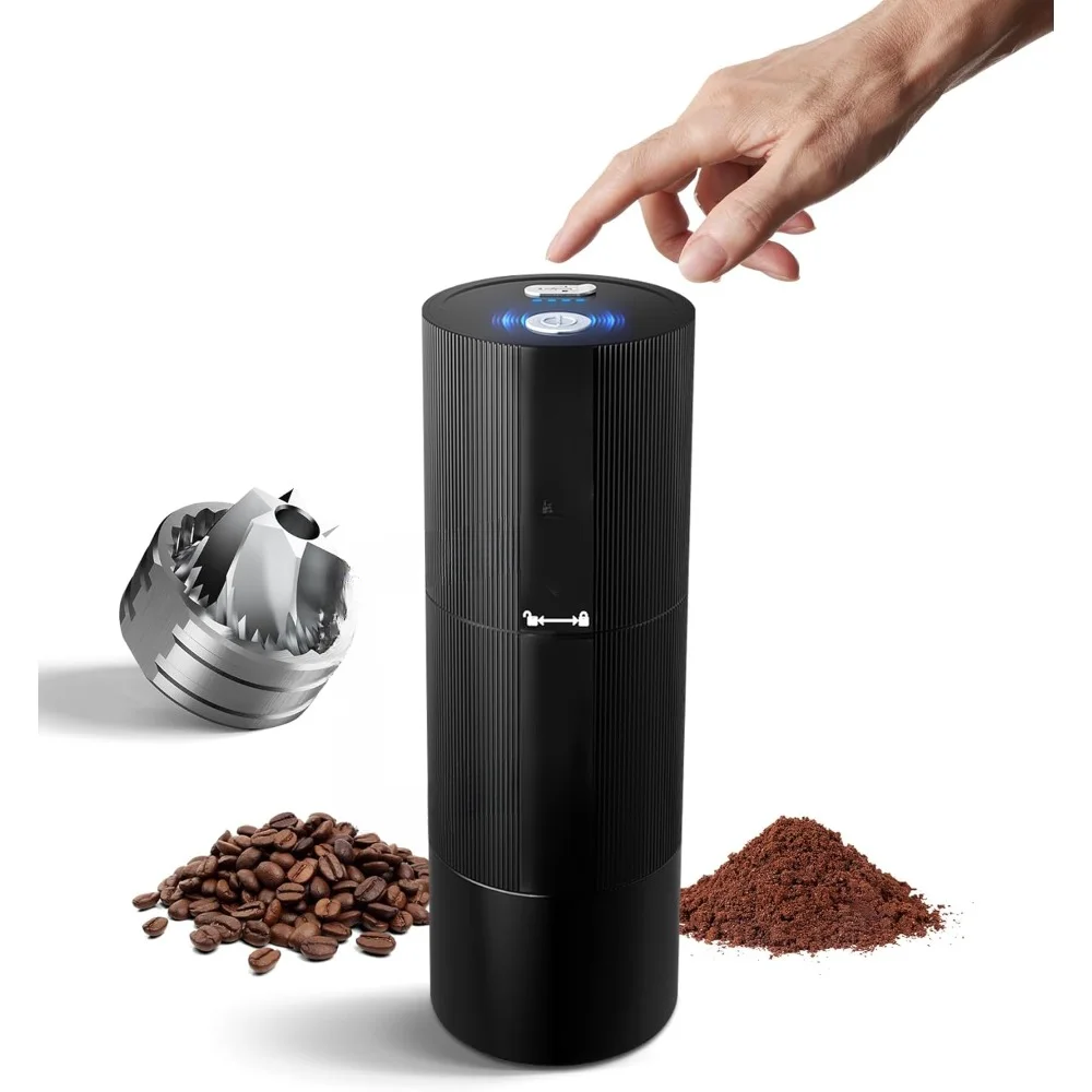 

Coffee Grinder, with 48 Adjustable Grind Settings, Electric Stainless Steel Conical Burr, Portable Coffee Bean Grinder