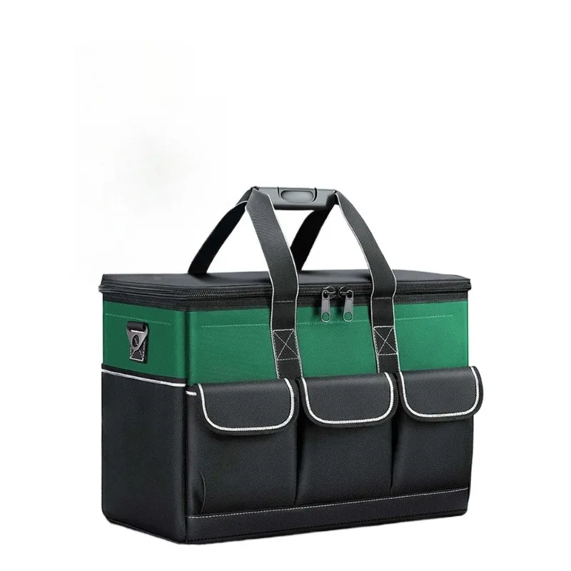 For Portable Electrician Hand Tool Bag Heavy‑Duty Large Capacity Multi‑Purpose Hardware Storage Pouch