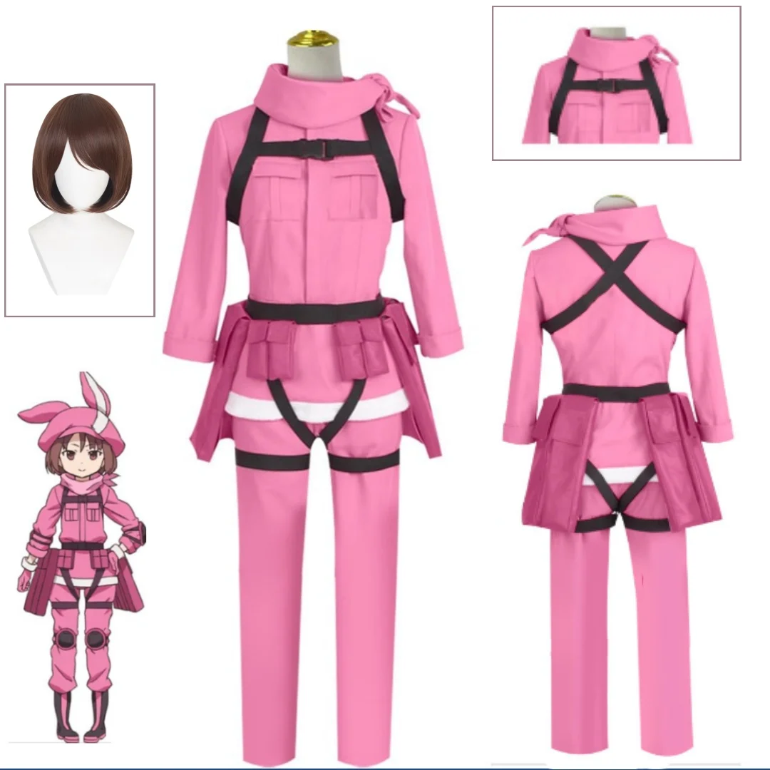 

Anime Sword Art Online Llenn Kohiruimaki Karen Cosplay Costume Wig Halloween Christmas Party Event Cosplay Costume