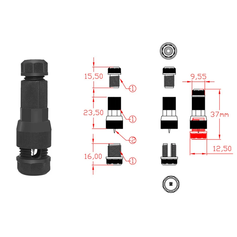 1/2/3/4/5/10Pcs Low Voltage Fastlock Piercing Connector Quick Electrical Cable Connector Wire Waterproof Crimp Wire Terminal