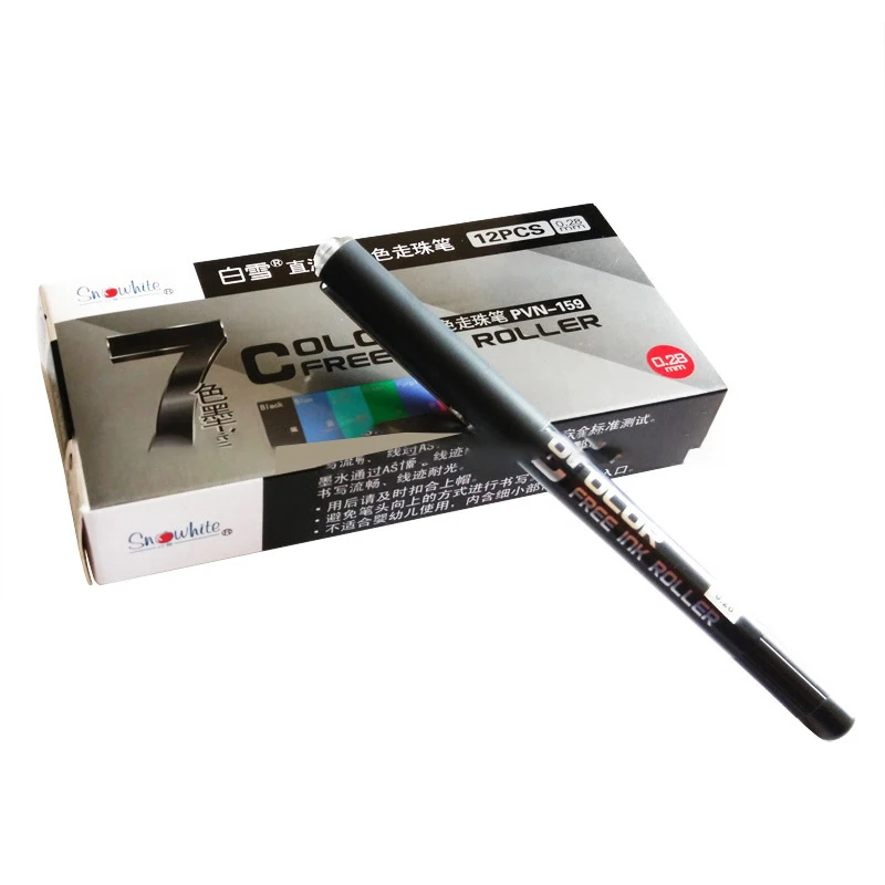 Kim Loại Bút Gel Thẳng Chất Lỏng Loại Màu Nước Văn Phòng Phẩm Văn Phòng Học Đồ Dùng Học Sinh Viết Гелевая Ручка 1