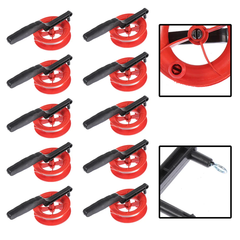 

15 Pcs Kite Wheel Line Spool Winder Handheld Plastic Wheels Reel Flying Tools Child Hand-held