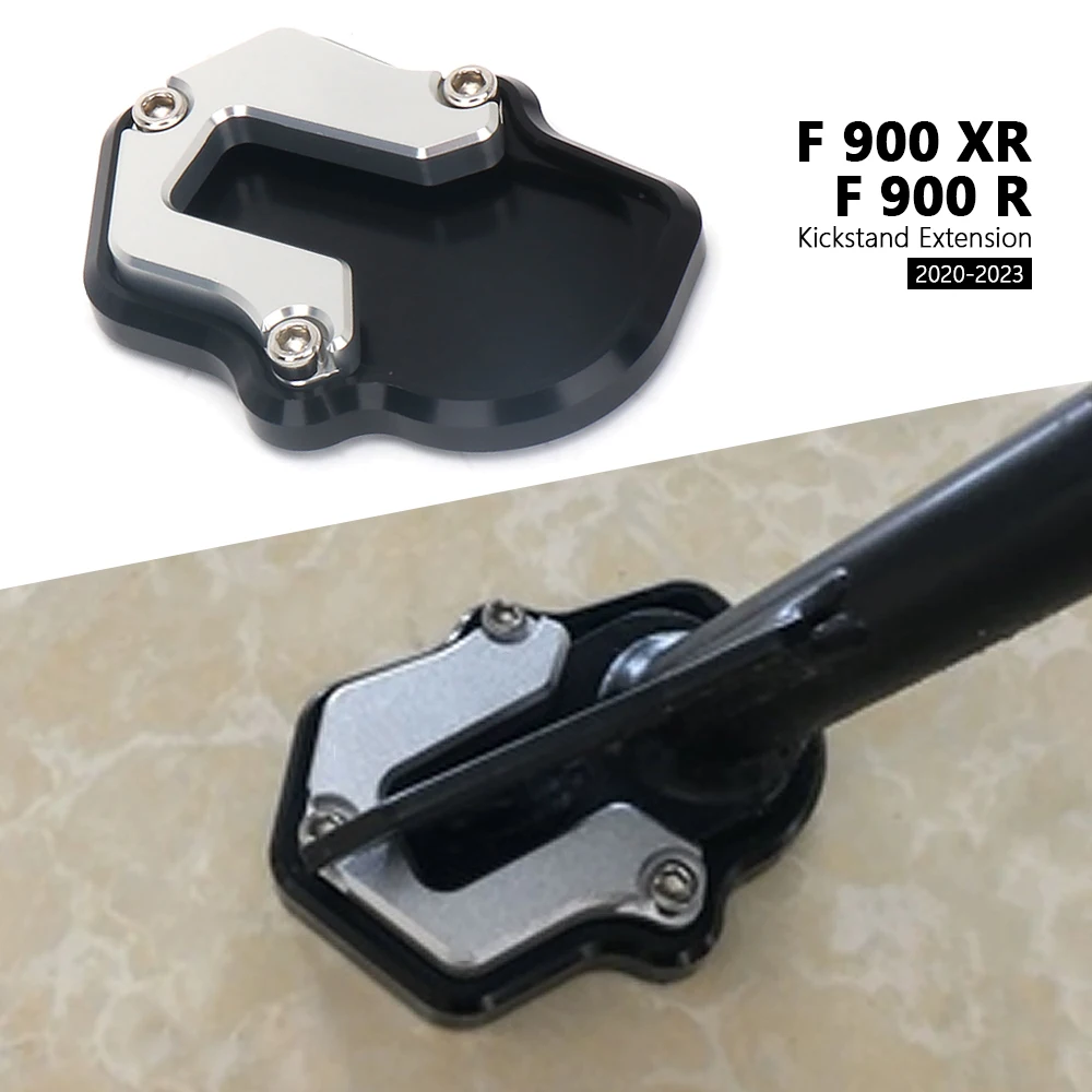 

Motorcycle CNC Aluminum Side Stand Extended Kickstand Plate Pad Accessories For BMW F900XR F900R F900 XR R 2020 2021 2022 2023