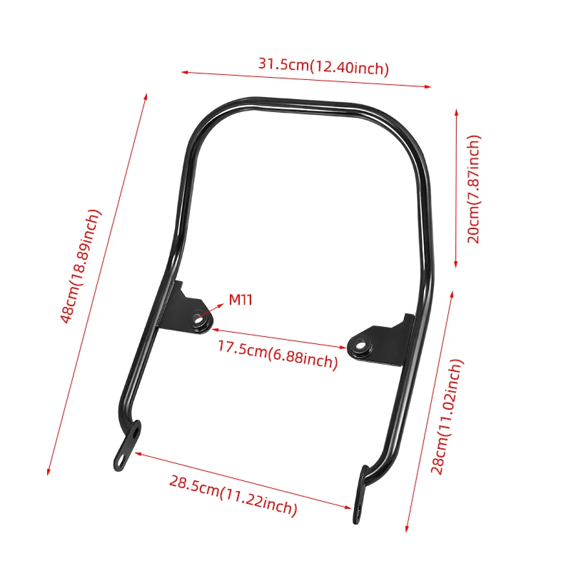 Motorcycle Rear Luggage Rack Passenger Handgrip Armrest Rail Bar Support Bracket For Kawasaki Z900RS Z900 Z 900 RS 2018-2023