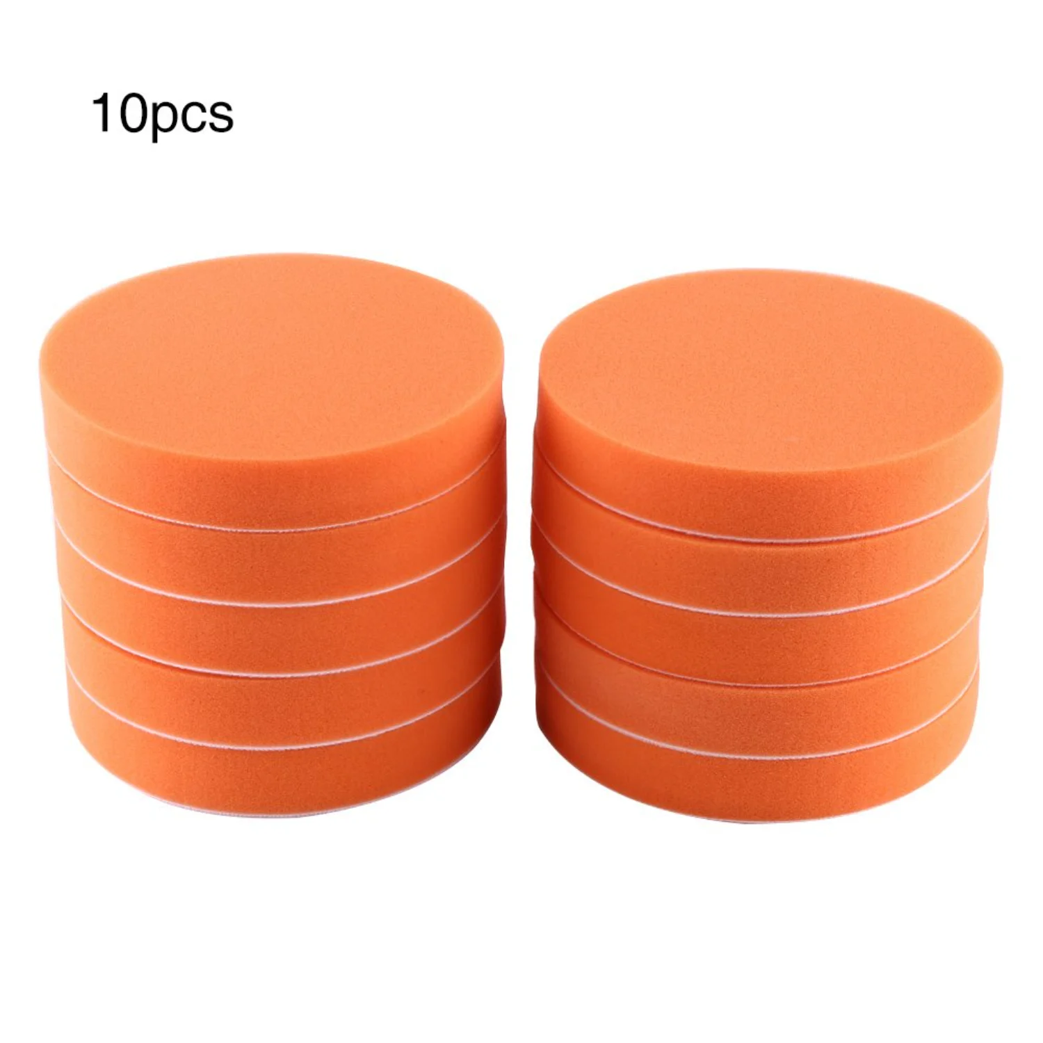 Buffing Polishing Pads, 10Pcs 6 (150mm) Sponge Waxing Pad 6 car buffer pads  Tool for Car  Buffer Orange Compounding and Dspiae