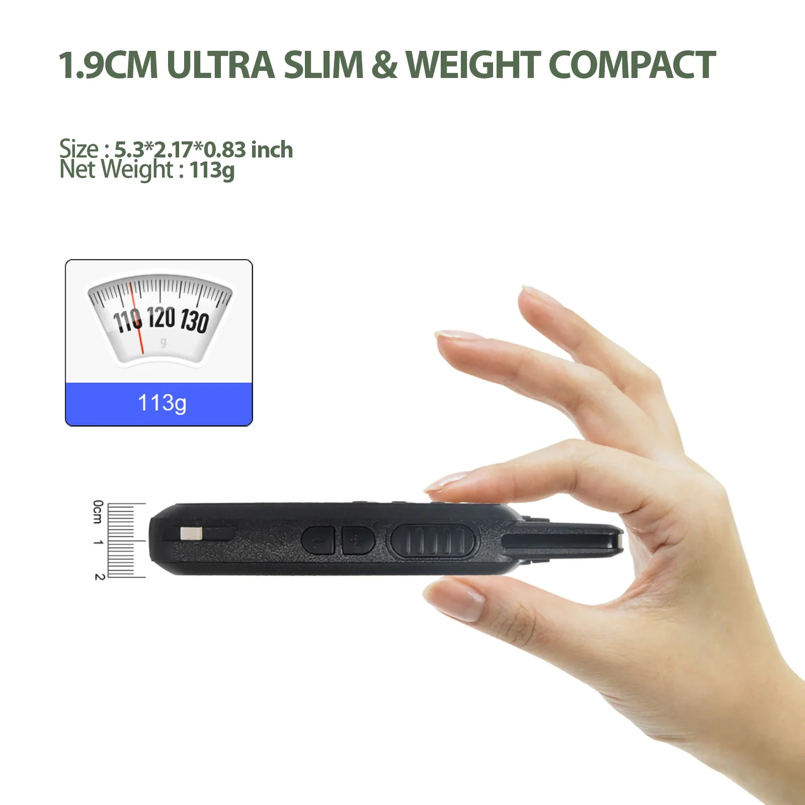 2 قطعة Baofeng VT-C2 FRS/PMR المشي لمسافات طويلة راديو صغير اتجاهين 2 واط اسلكية تخاطب ل هدية الكريسماس