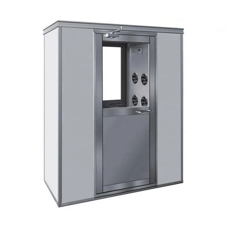 ISO5 6 7 8 Standard Modular Clean Room Laboratory Industrial Air Shower Stainless Steel
