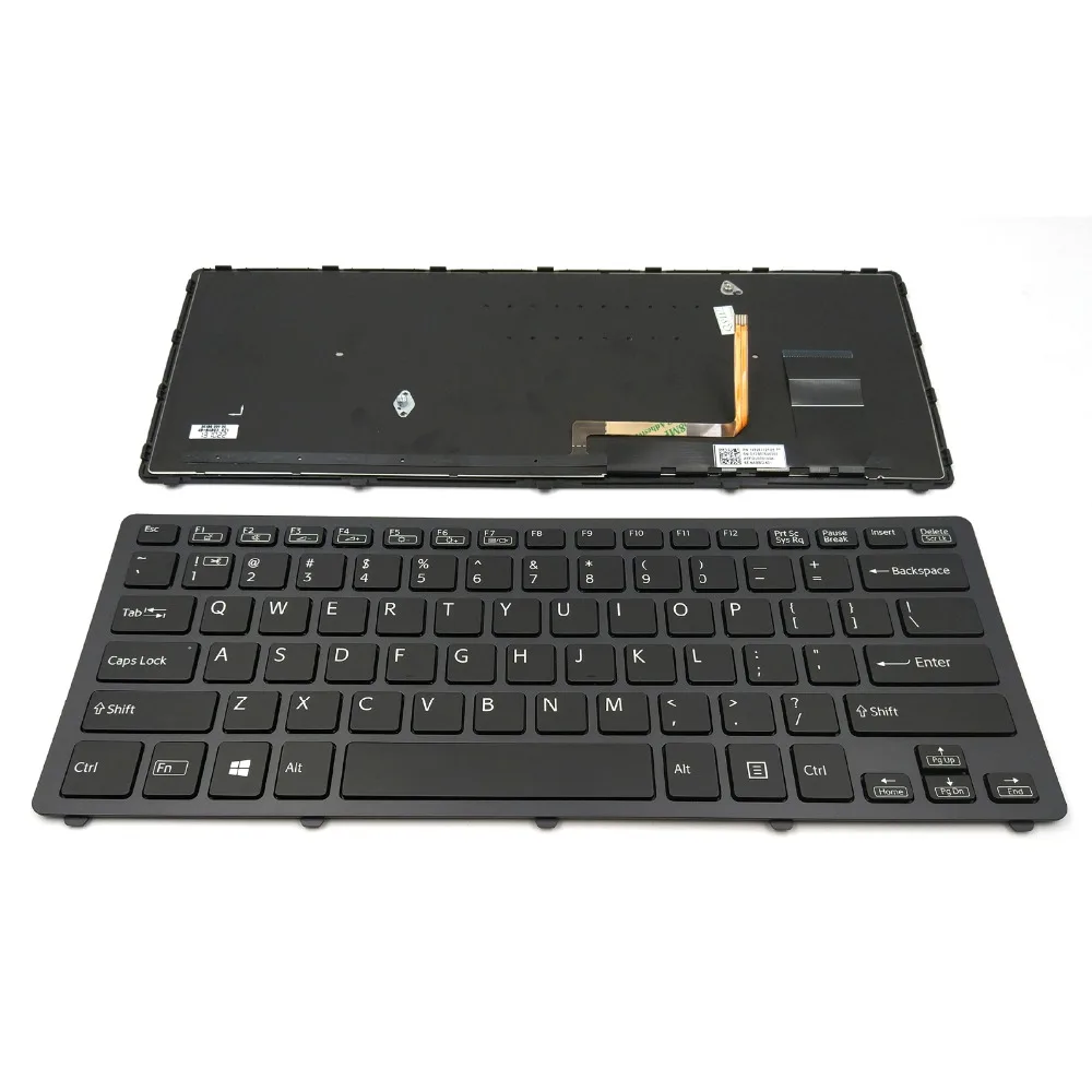 

New Laptop Keyboard for Sony VAIO SVF14N25CXB SVF14N290X SVF14N2A4E SVF14N2A4R SVF14N2APXB SVF14N2APXS Black With Backlit