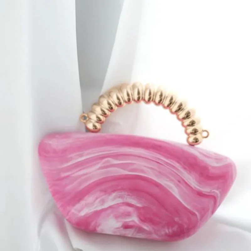 

Designer Acrylic Clutch Bag Women Evening Party Bag Cute Shiny Shoulder Crossbody Bags Wedding Bridal Handbags Party Small Purse