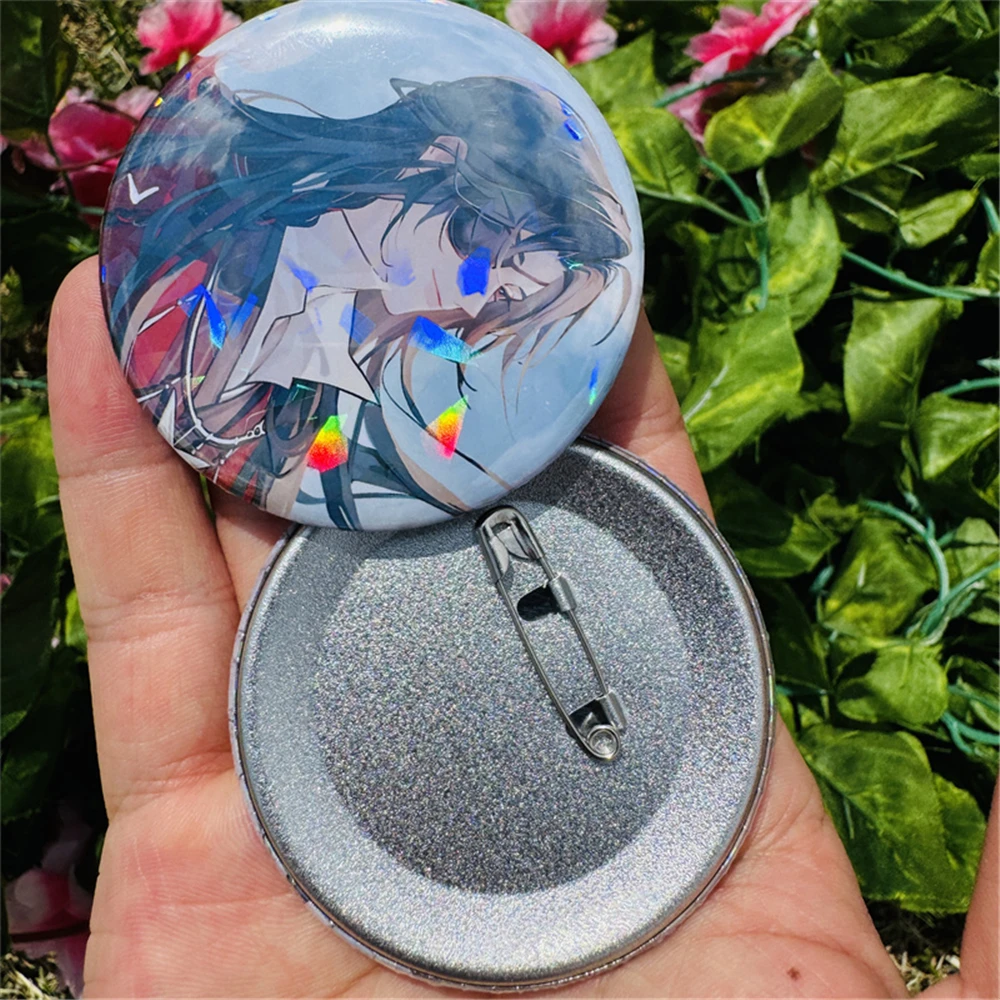 58mm 애니메이션 ‌ 천국 공식의 축복 ‌   Xie Lian San Lang Hua Cheng 코스프레 의상 배지 핀 SPTE Tinplate 브로치 크리스마스 선물