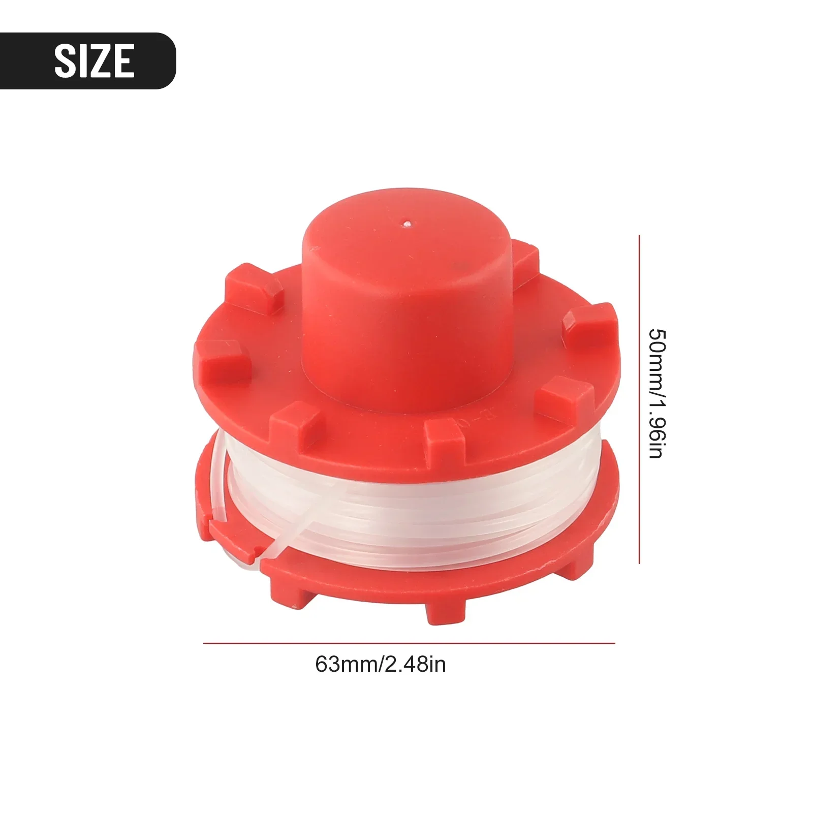 

Nylon Line Spools for Grass Trimmers For GECT 3630 Li E Comes in a Pack of Three with Each Being 8 Metres Long